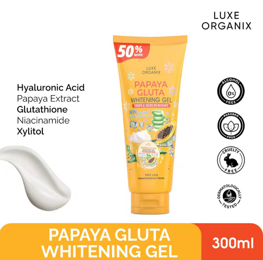 ON HAND! Luxe Organix Papaya Gluta Whitening Gel Triple Serum Boost 300ml