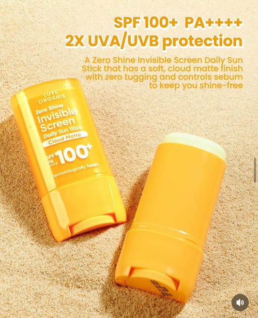 PREORDER!Luxe Organix Zero Shine Invisible Sunscreen Cloud Matte SPF 100 PA ++++