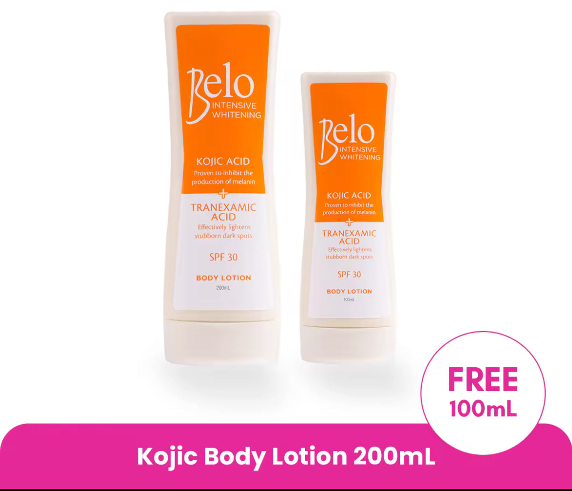 ON HAND! Belo Intensive Whitening Body Lotion 200mL + FREE 100mlo