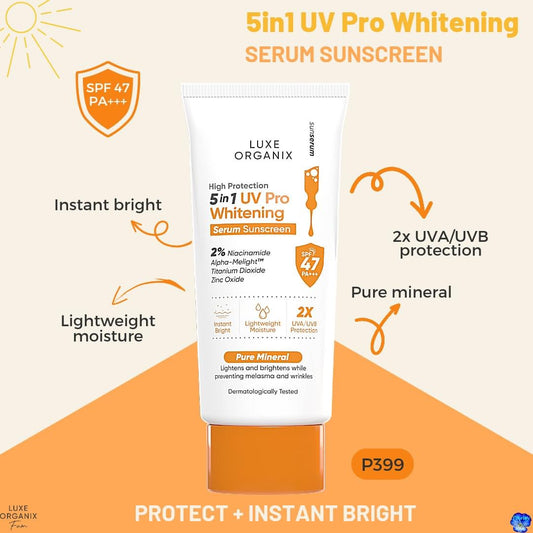 PREORDER! 5in1 UV Pro Whitening Serum Sunscreen SPF 47 PA+++ 40mL