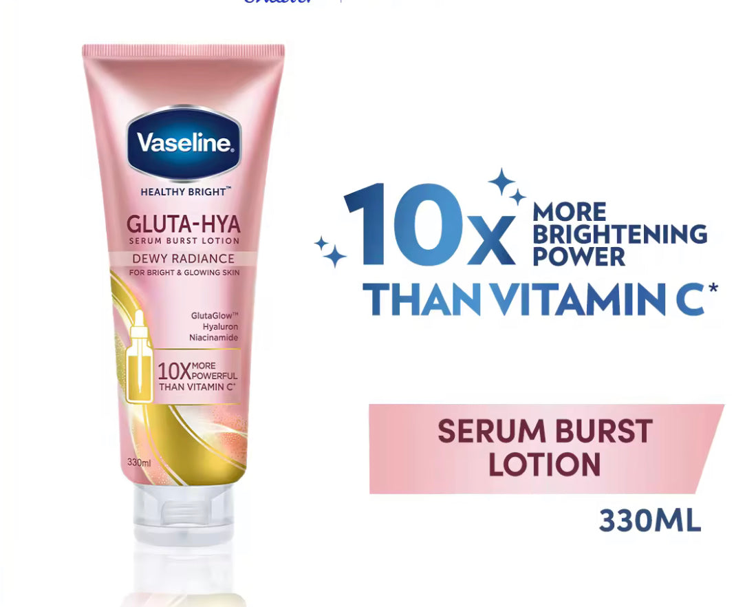 Vaseline Healthy Bright Gluta-Hya Serum Burst Lotion 330mL