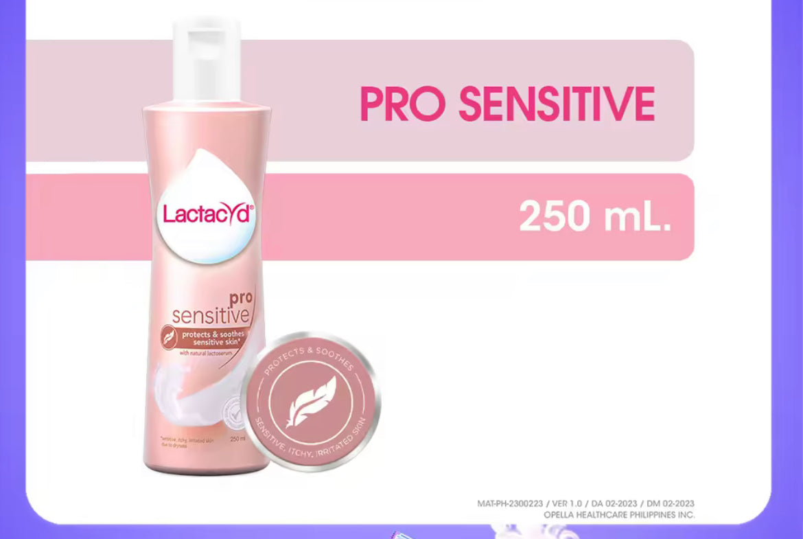 ON HAND! Lactacyd Feminine Wash Pro Sensitive 250mL