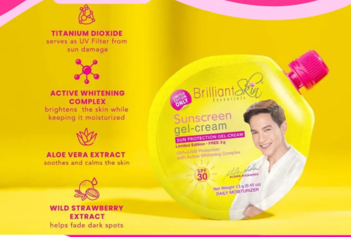 ON HAND! Brilliant Sunscreen Sachet 13g | Gel Cream