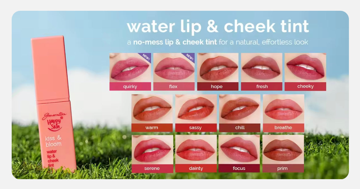 PREORDER! Generation Happy Skin Kiss & Bloom Water Lip & Cheek Tint