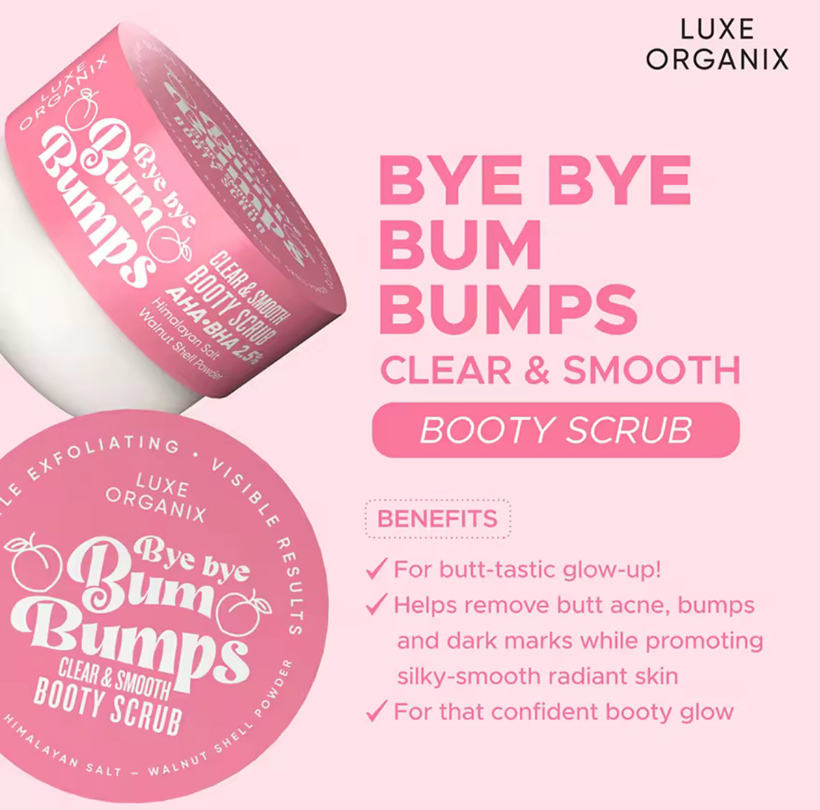 ON HAND! Bum Bum Scrub Butt Whitening Exfoliator 250ml