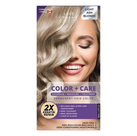 ON HAND!  Keratin Hair Color + Care Light Ash Blonde 130ml