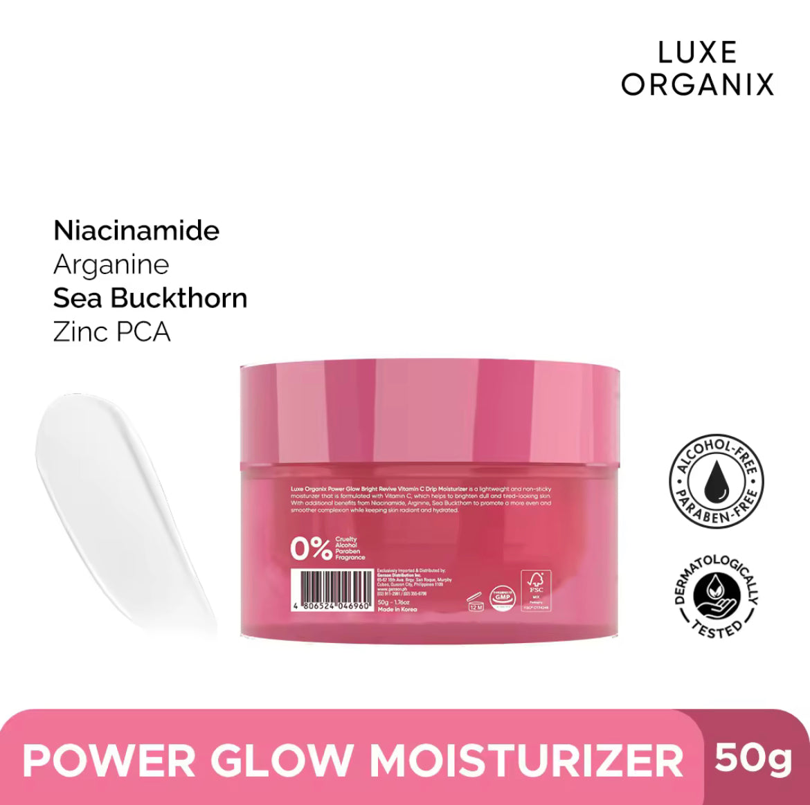 ON HAND! New! Luxe Organix Moisturizer 50g