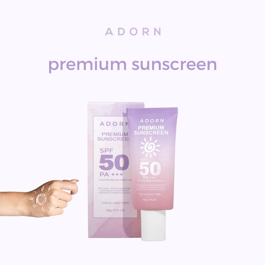 PREORDER! Adorn Premium Sunscreen SPF 50 PA+++ 50g