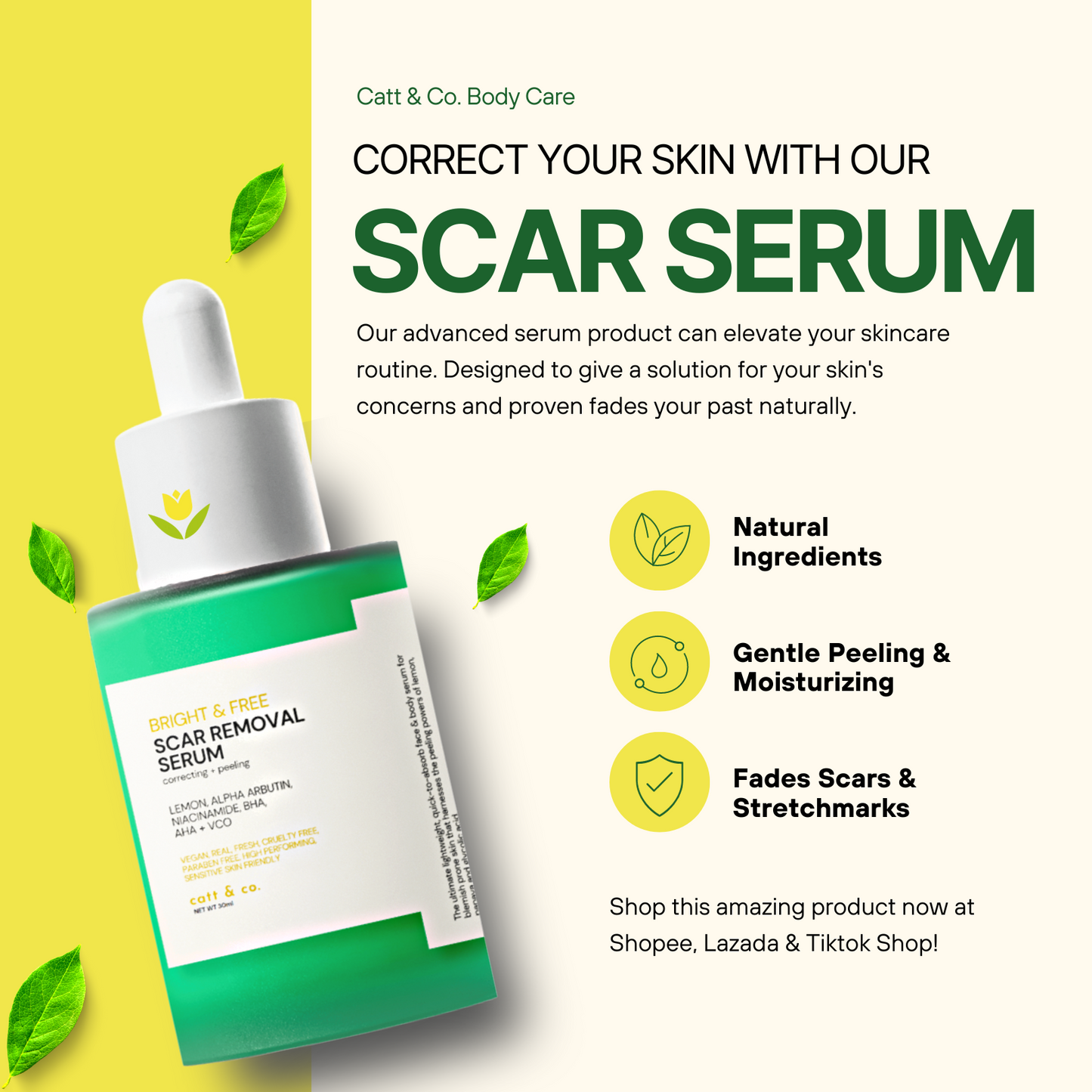 PREORDER! Catt & Co Scar Serum