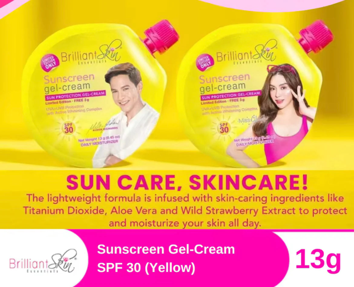 ON HAND! Brilliant Sunscreen Sachet 13g | Gel Cream