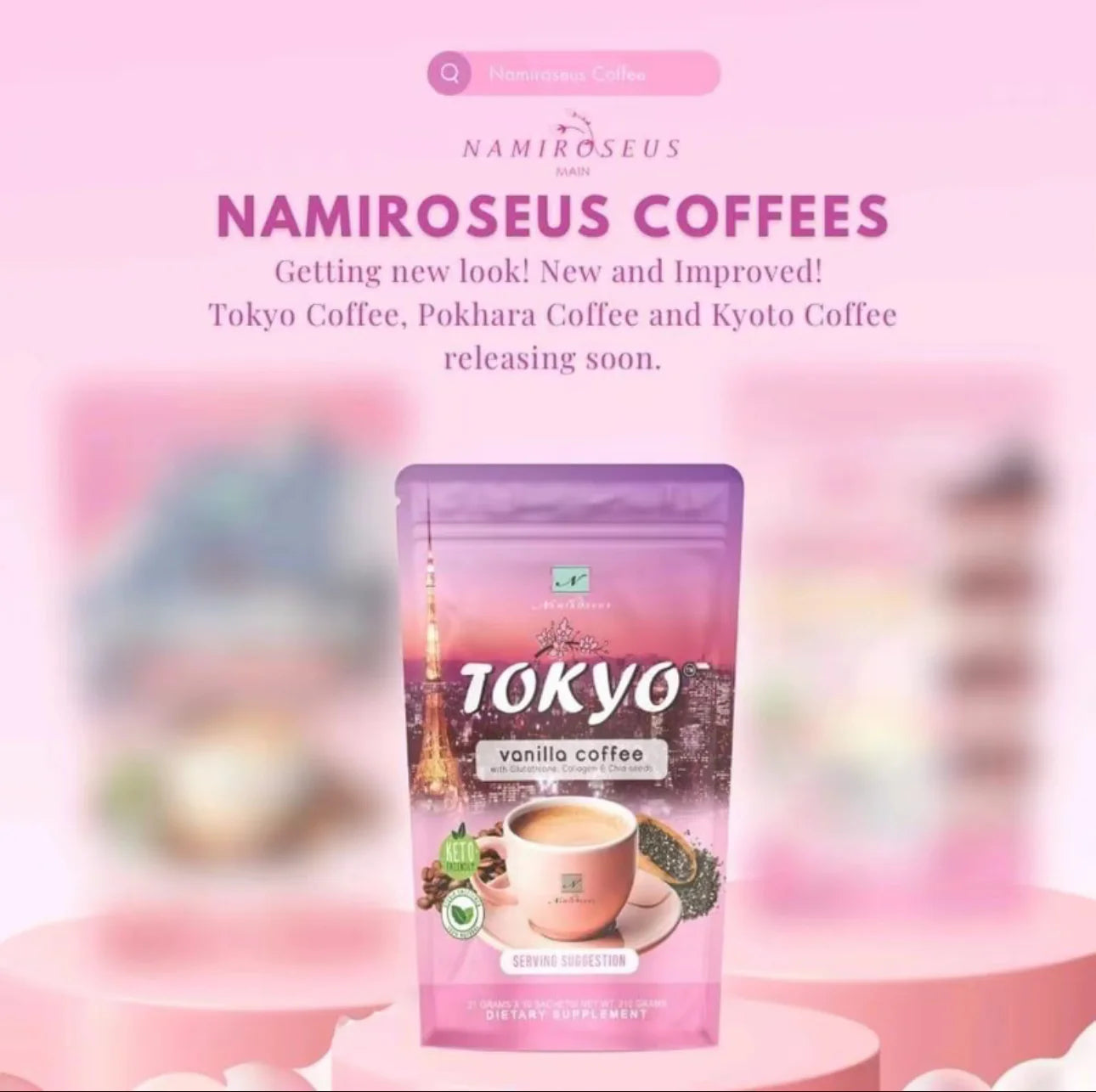 ON HAND! Namiroseus Tokyo Vanilla Coffee - 10 sachets per pouch