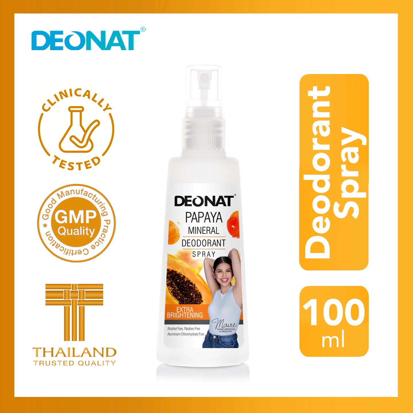 ON HAND! Deo Nat Deodorant Spray 100ml