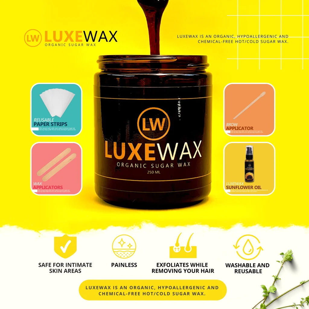 PREORDER! Luxewax Organic Sugar Wax Kit 250ml