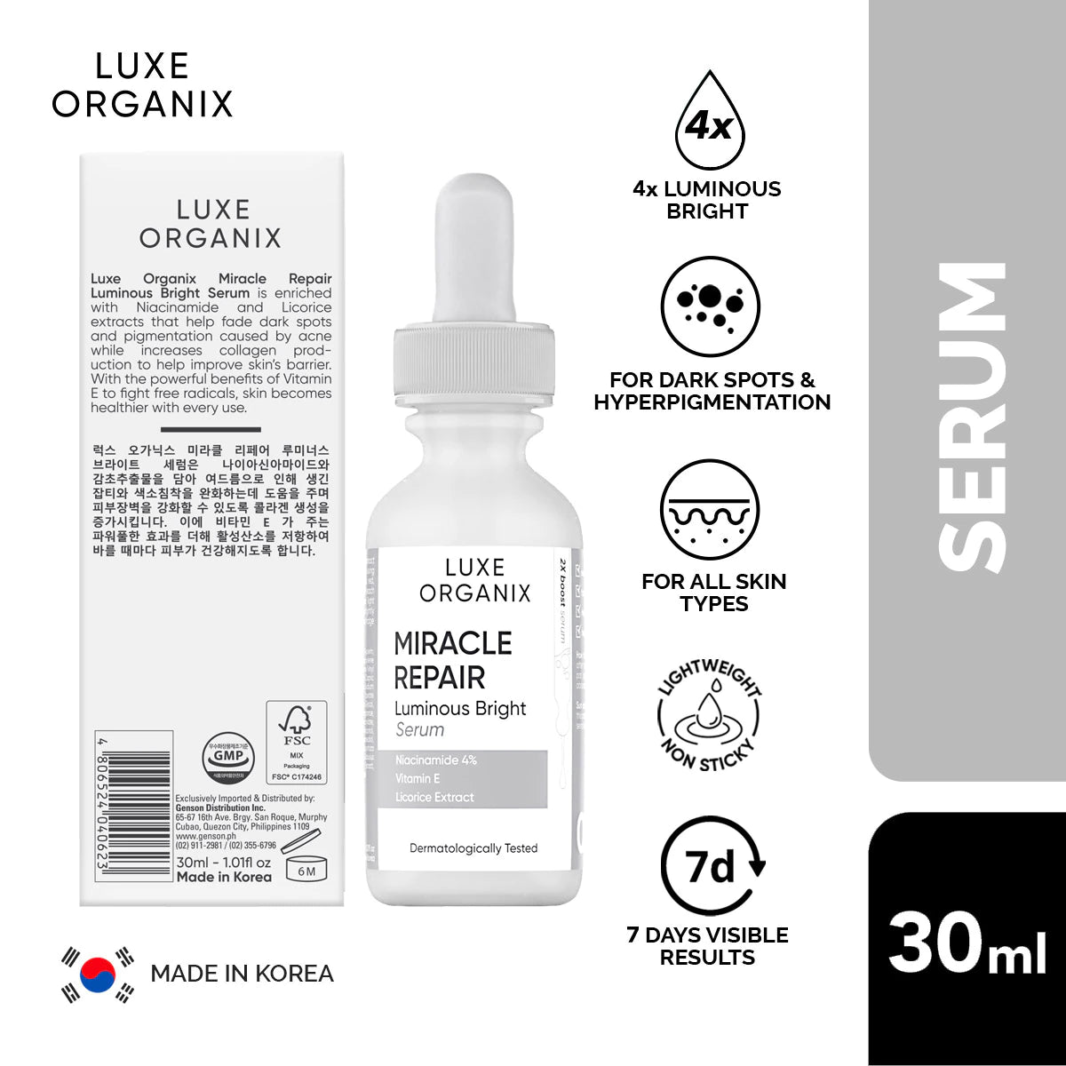 Miracle Repair Luminous Bright Serum 30ml