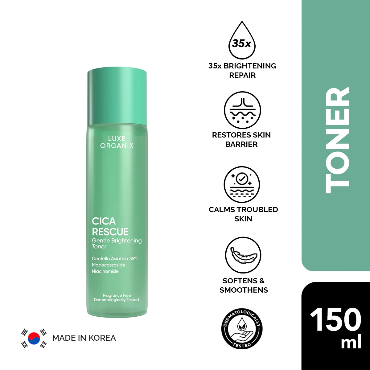 Cica Rescue Gentle Brightening Toner 150ml