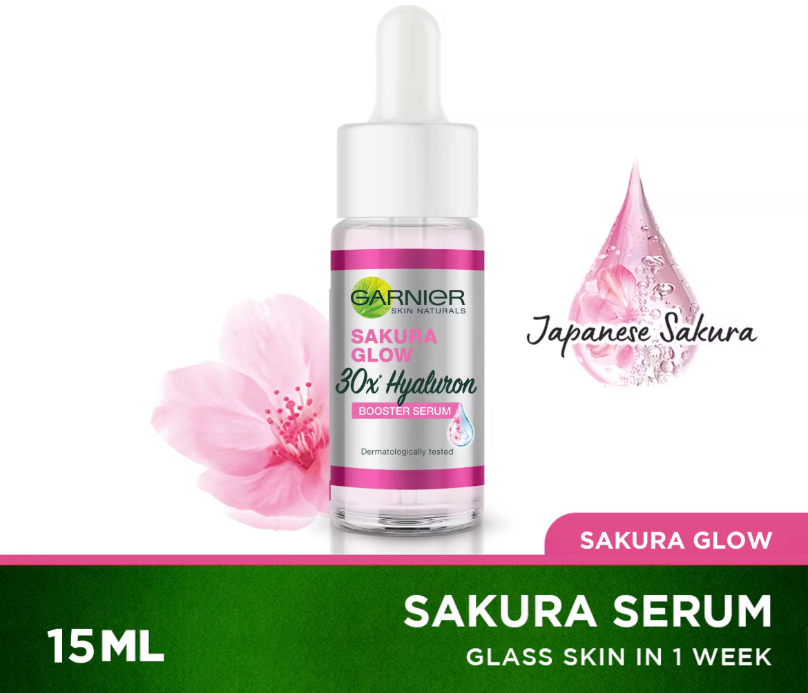 ON HAND! GARNIER Sakura White Hyaluronic Acid Serum [for 24H HYDRATION]