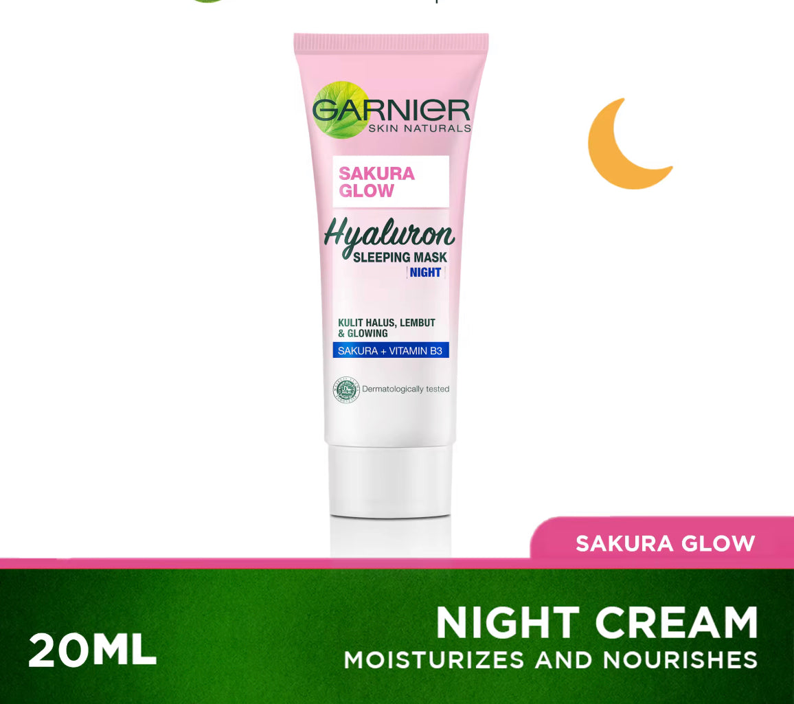 GARNIER Sakura White Night Cream for Glass Skin 20ml