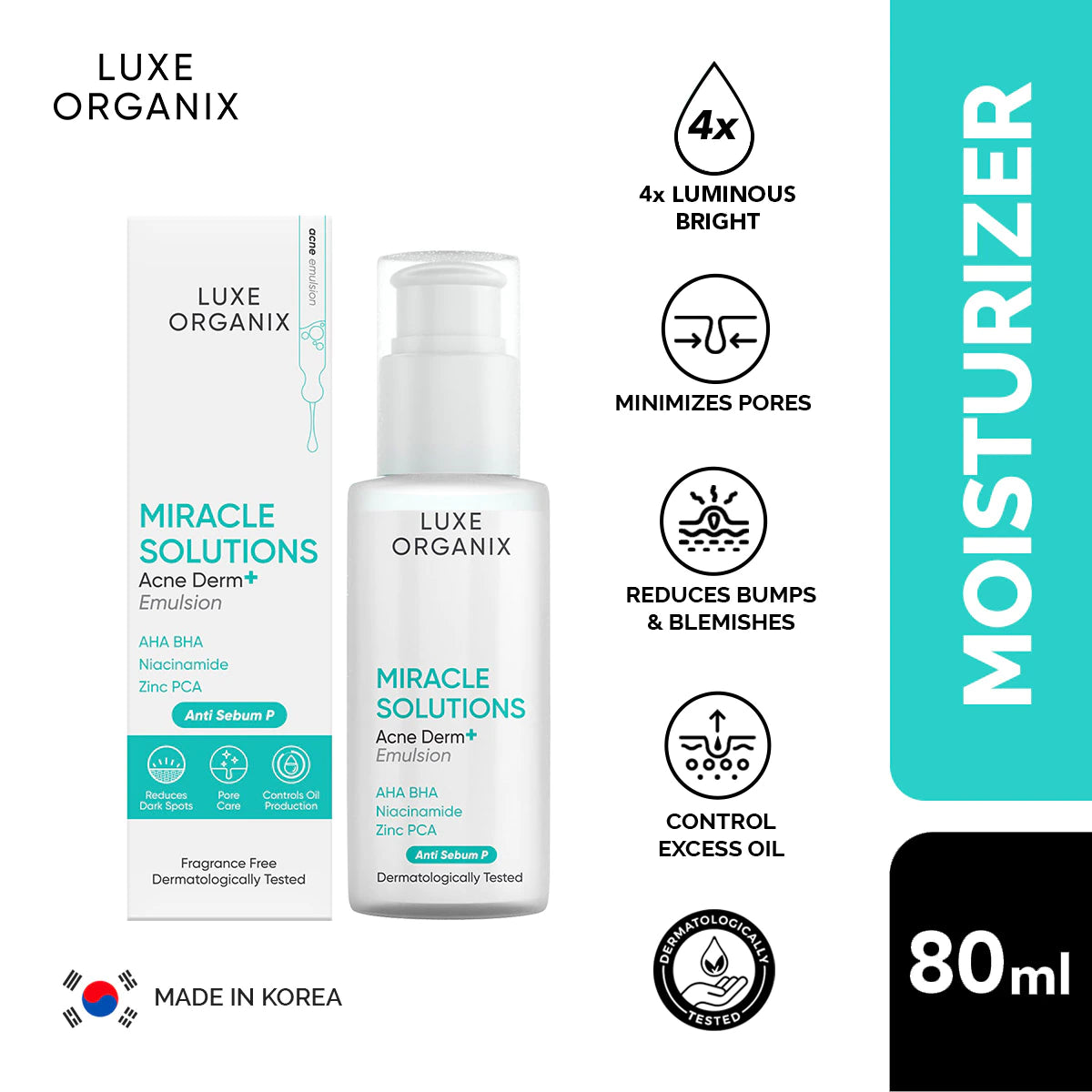 Miracle Solutions AHA/BHA Acne Derm+ Emulsion 80ml