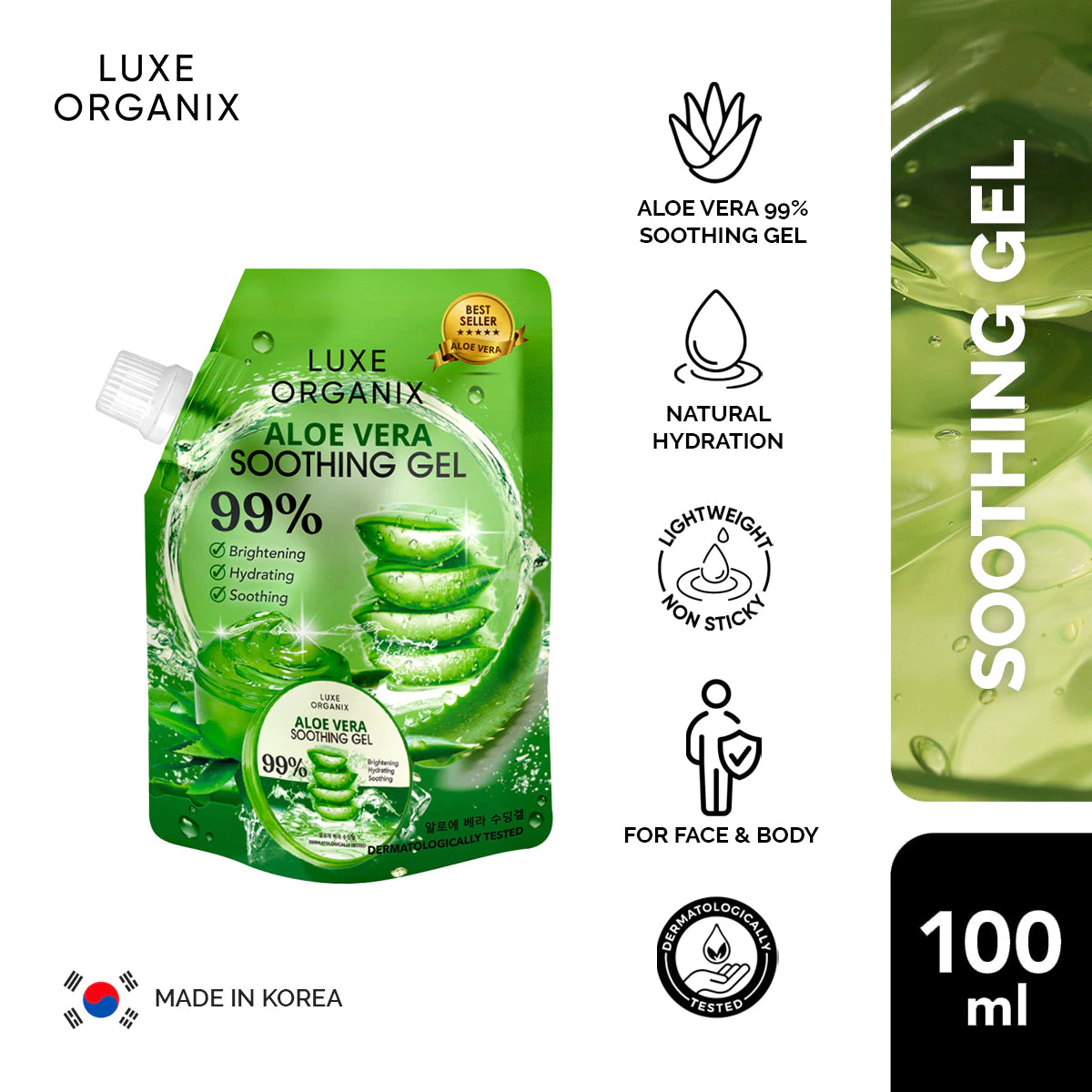 ON HAND! Aloe Vera Soothing Gel 100ml Sachet