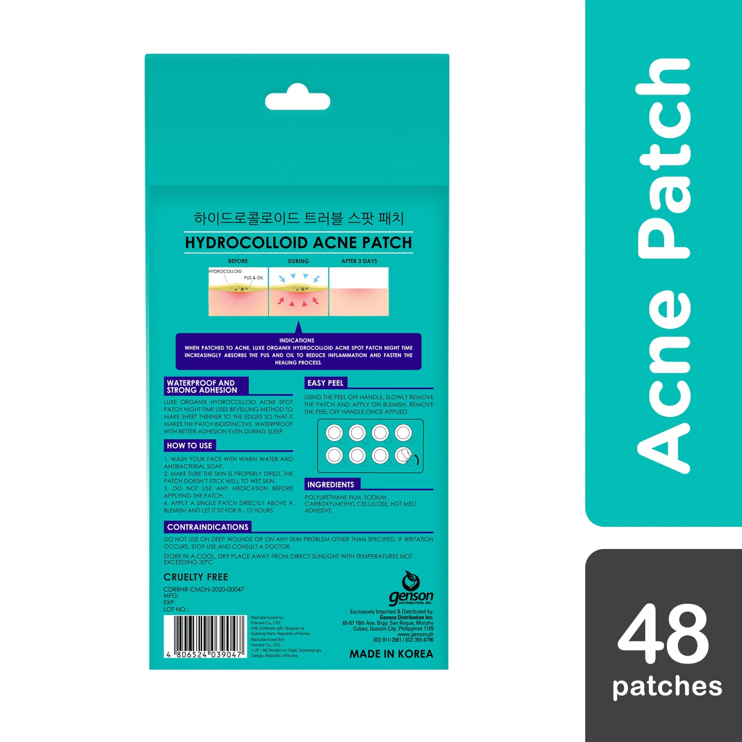 ON HAND! Hydrocolloid Acne Spot Patch Night