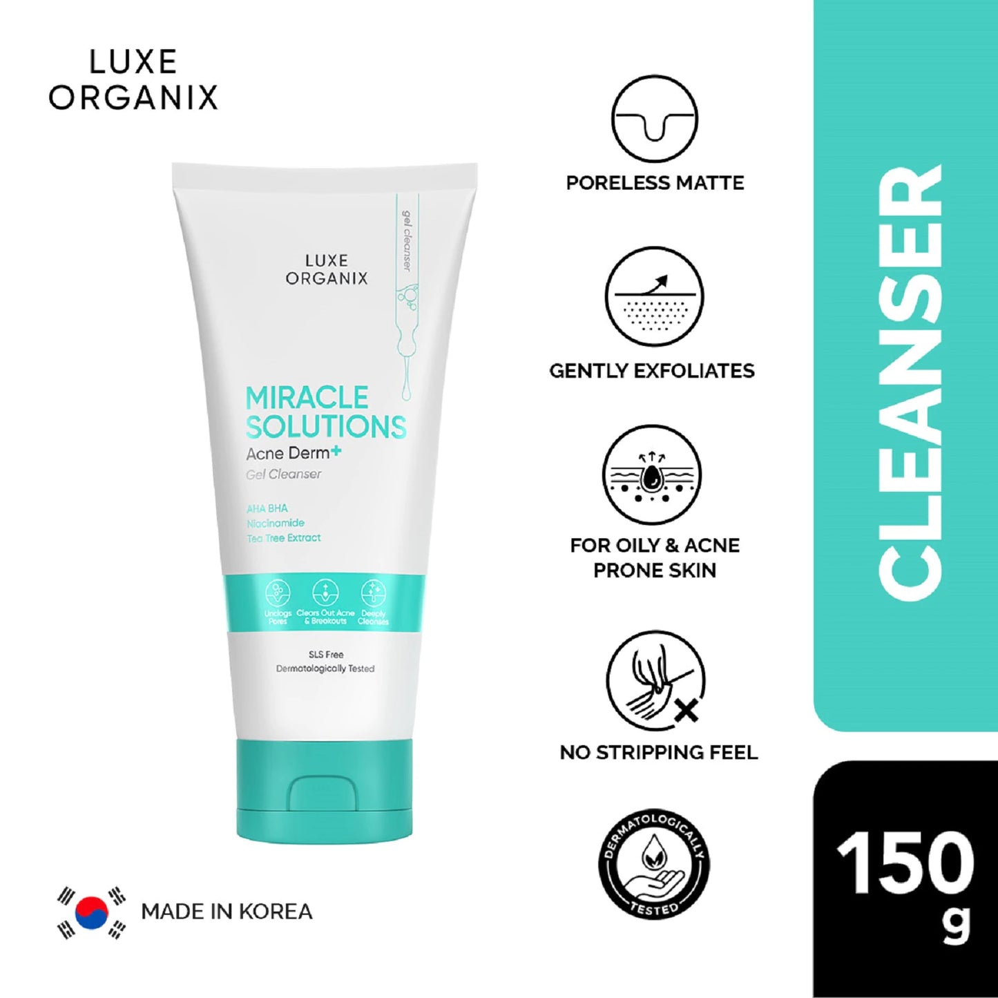 Miracle Solutions AHA/BHA Gel Cleanser 150ml